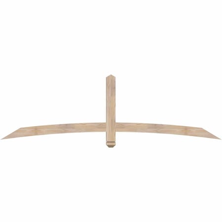 Ekena Millwork Bellingham Smooth Timber Gable Bracket, Douglas Fir, 84"W x 24"H x 3 1/2"D x 3 1/2"F, 7/12 Pitch GBW084X24X0404BEL00SDF